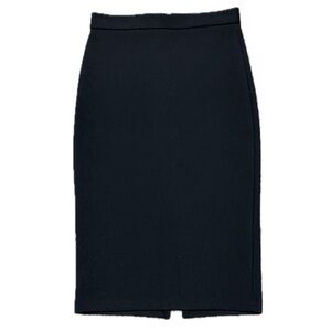👗🏢 TOPSHOP Black Stretch Pencil Skirt | Women’s 6 | Midi Knee Lady Boss Business